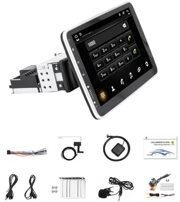LIXSAZSE Modernice el para Sistema de Audio del automóvil con estéreo Android para automóvil y Control del Volante Entrada de Vista Trasera Radio para, 2+32G