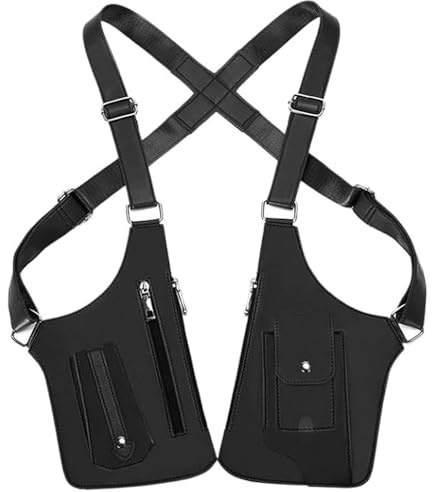 HoldOneLight Premium Faux Leather Unisex Underarm Bag – Adjustable Shoulder Bag/Crossbody Bag with Hidden Anti-Pickpocket Design