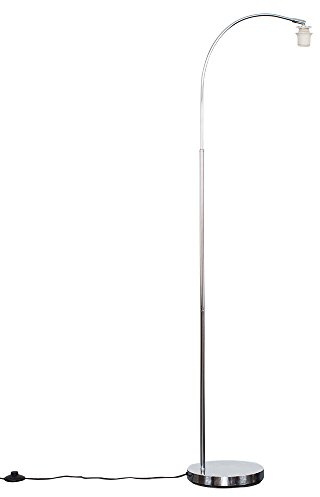 MiniSun | Modern Style Polished Chrome Curved Stem Floor Lamp Base | Floor Lamps & Torchieres, Home Décor & Improvement Essential
