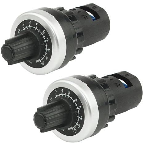 WMYCONGCONG 2 Stück LA42DWQ-22 22 mm 10 K Ohm Potentiometer mit variabler Geschwindigkeit Drehpotentiometer Wechselrichterkonverter
