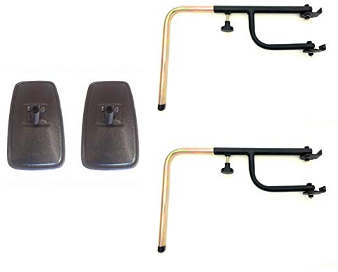 2x Rückspiegel Außenspiegel Traktor Bagger 285x150 Spiegelarm Spiegelhalter SET