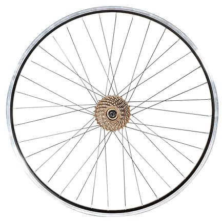 HILAND 29 Zoll Fahrrad Hinterrad mit 7 Fach Freilauf für Mountainbike MTB Schwarz Aluminium