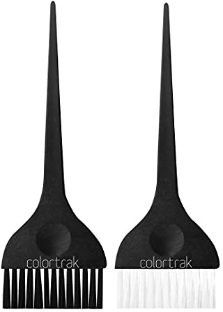 Colortrak Extra Wide Hair Color Brushes, 3 inch Bristle Width Cuts Application time, Firm Bristles, 1 Extra Wide Brush with Ultra-Soft Feather Bristles, Sustainable Wheat Fiber Handles