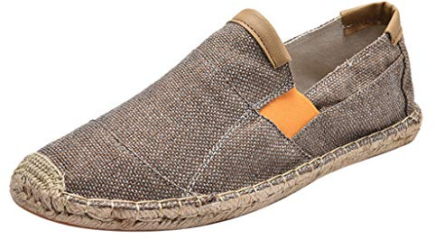 FRAUIT Espadrillas Classiche in Tela Mocassini Uomo Eleganti Estivi Pantofole Ragazzo Chiuse Estive Scarpe Uomini Estive Senza Lacci Loafers Men Scarpe Antinfortunistica Estive Leggere Traspirante