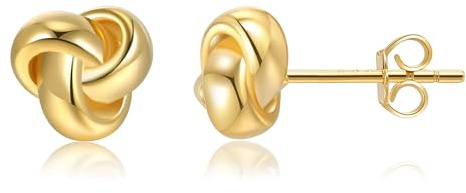 Orecchini a perno da donna in argento Sterling 925 celtico con nodo triquetra