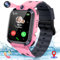 LITEYPP Kinder Smartwatch mit GPS mit SIM-Telefon Uhr für Jungen Mädchen mit Anruf, Kinderuhr mit GPS und Anruf Funktion,SOS, Spiele, Schrittzähler, Musik, Kamera, Kinder Beschenken(Rosa)