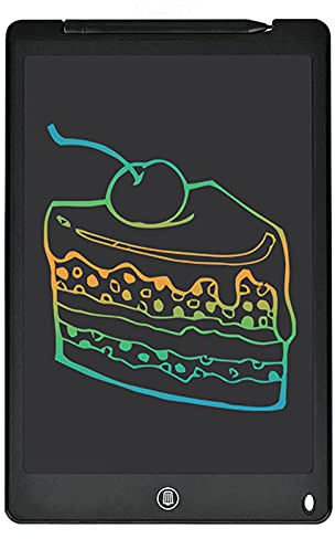 Tablette d'écriture LCD 12 avec écran couleur, stylet pour dessin, prise de notes, messagerie pour adultes - Protection des yeux - Design portable