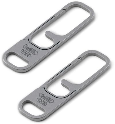 KeyUnity KA58 Tirette Fermeture Eclair, 2 Pièces Tirette de Fermeture Éclair Amovible, Zipper Pull Amovible, Convient pour les Valises, Sacs à Dos, Vestes, Jeans, Tentes de Camping, Gris