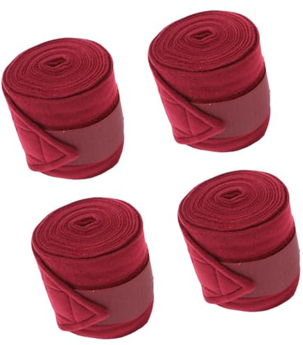 Lerpwige Bandage de jambe de cheval respirant avec doublure en polaire pour l'équitation et la protection contre le froid