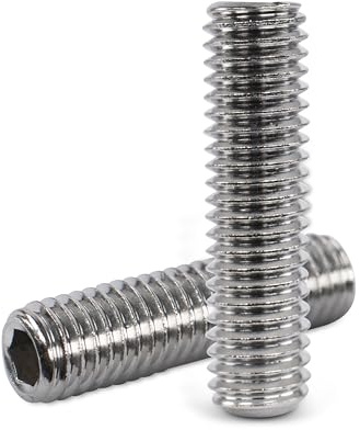 Tornillos prisioneros con cabeza cónica, acero inoxidable, M4 x 4 (10 unidades) DIN 913 V2A, hexágono interior, tornillo sin cabeza, inoxidable – Topnorm24 M4 x 4 (10 unidades)