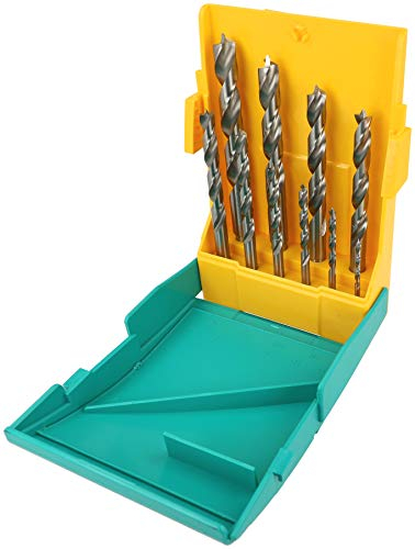 Heller Tools 335 HSS Turbo Holzbohrer, Silber-Schwarz, 3/4/5/6/7/8/9/10/11/12 mm