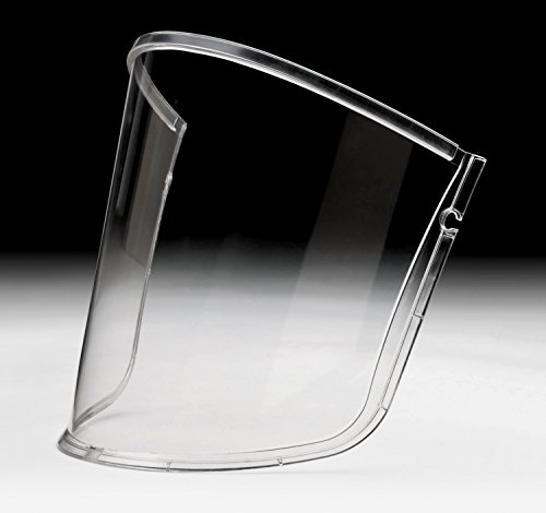3M Versaflo Premium Visor M-927/37324(AAD), Clear, Pack of 5, Polycarbonate, Scratch and Chemical Resistant