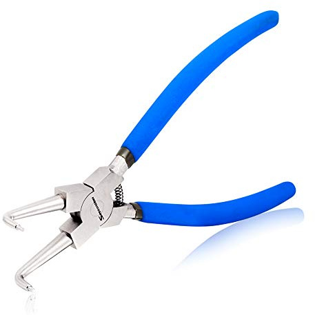 SPEEDWOX - Pinze per anelli interni a scatto da 20,2 cm, piegate a 90 gradi, per anelli di fissaggio (diametro del punto 0,2 cm) con clip a C
