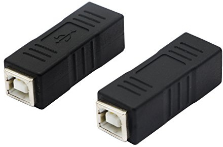 zdyCGTime - Adaptador USB B de impresión Hembra a Hembra (2 Paquetes)