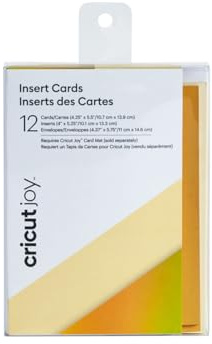 Cricut Joy™ Einlegekarten, Creme/Gunmetal