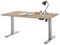 Stella Trading PRONTO Schreibtisch höhenverstellbar elektrisch, Eiche Sonoma Optik - Verstellbarer Bürotisch mit Memory Tasten und digitaler Anzeige - 160 x 72-120 x 77 cm (B/H/T)