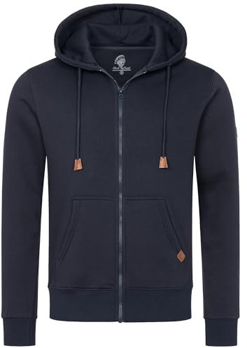 Rock Creek Herren Kapuzenpullover mit Reißverschluss Pullover Hoodie Kapuzenjacke Sweatshirt Kapuzensweatjacke Kapuzenpulli H-392 Navy 5XL