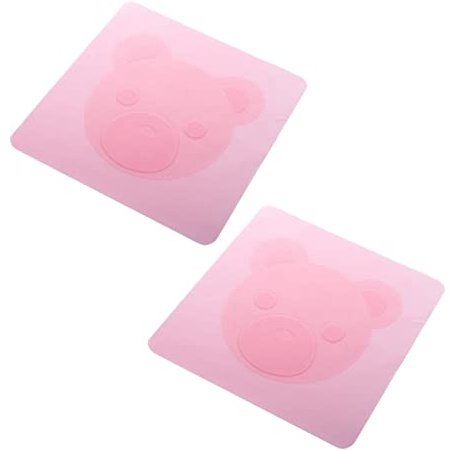 Cabilock Coperchi Elastici in Silicone a Tenuta Stagna 2 Pezzi, Guarnizioni Per Ciotole Riutilizzabili Rosa, Resistenti Al Calore Per Forno, Microonde, Frigorifero e Viaggi