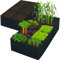 Joymaney Large Fabric Raised Garden Bed with 8 Compartments X 2 Grow Bags for Vegetables, Herbs & Flowers – Thickened Breathable Felt Planter for Outdoor Gardening, Patio, Balcony & Allotment Use