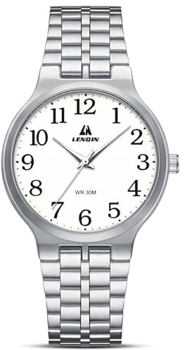 LN LENQIN Herren Uhren Damen Uhren Analog Quarz Uhren für Männer 30M Wasserdicht Armbanduhren Mode Casual Mann Designer Uhren Silikonband Unisex Uhr