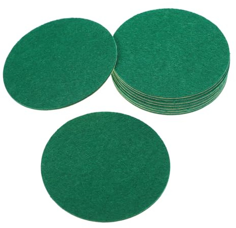 BESTYASH Patches per Pusher Air Hockey 10 Pezzi Accessori Ricambio Feltro Taglia Grande per Tavoli da Gioco