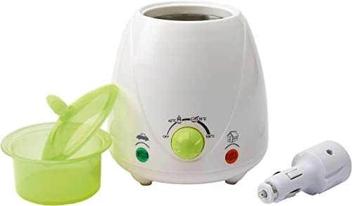 OLYMPIA BS 22 Babykostwärmer Haus & Auto – Flaschenwärmer 12V & 230V – Babyflaschen & Nahrung schnell erwärmen – Kompakt & Reisegeeignet – Weiß