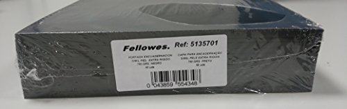 Fellowes 5135701 Deckblätter zum Binden, fester Karton, A4 A4 schwarz