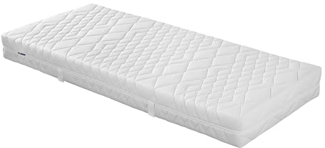 Malie Sumo XXL Kaltschaummatratze | 7-Zonen-Liegekomfort bis Härtegrad 5 | Aloe Vera Bezug | Allergiker-geeignet | Made in Germany | Größe: 90 x 200 cm, Härtegrad: H5