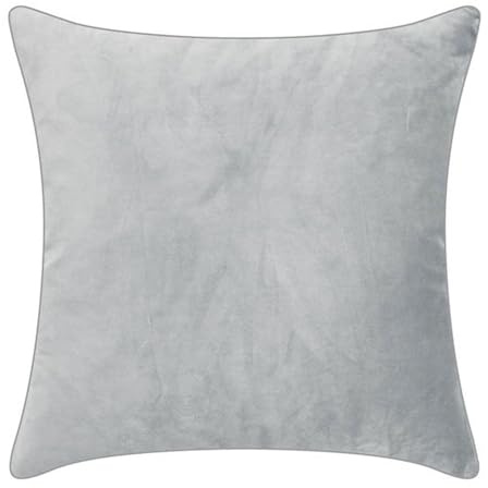 PAD - Elegance - Samt Kissen, Zierkissen, Kissenhülle - 40 x 40 cm - Farbe: Hell Grau - ohne Füllung