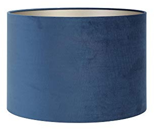 Light & Living Lampenschirm Zylinder Velours - Petrol Blue - Ø40x30cm - Zylinder - Samt
