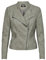 ONLY Damen Wildleder-Optik Biker-Jacke OnlSherry Übergangs-Jacke, Shadow,34