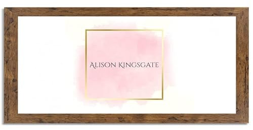 Alison Kingsgate Modern Rustic Oak Picture Frame for Photos - 95X33CM