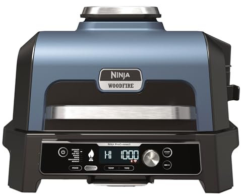 Ninja Woodfire Pro Connect XL OG901EU - Barbeque-Grill/Smoker - Blau/Schwarz