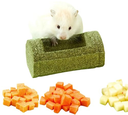 Giocattoli Da Masticare Per Criceti Per Denti,per Cibo per Animali Domestici | Giocattoli Naturali Per Gerbilli,Gioco E Rosicchiamento Per Criceto, Coniglio E Cincillà Contro La Noia In Gabbia