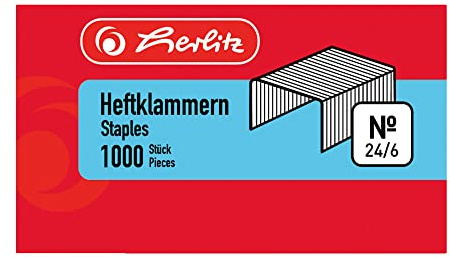 Heftklammer 24/6 2x1000 Stück BLK (Heftklammern, groß)