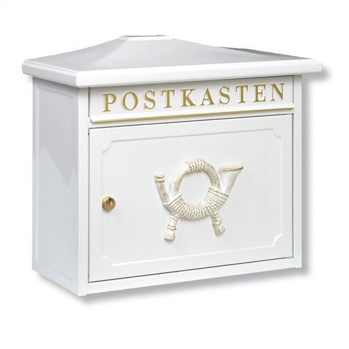 Burg-Wachter Briefkasten Sylt 1883-W, 345x410x205 mm, Wandmontage, Neutral, Metall, Modern, Postbox