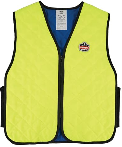 Ergodyne Cooling Workwear Embedded Polymers, Zipper Closure Tools, Lime, X-Large US
