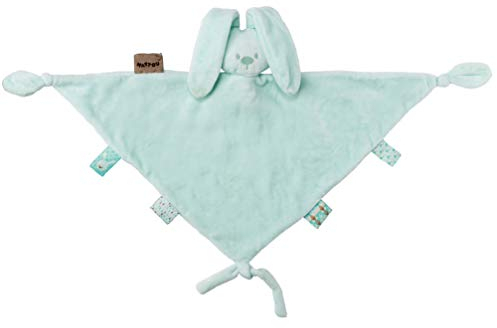Nattou Großes Schnuffeltuch Hase Lapidou, Wegbegleiter ab der Geburt, 65 x 40 cm, Mintgrün