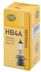 HELLA 8GH 005 636-201 Glühlampe - HB4A - Standard - 12V - 51W - Sockelausführung: P22d - Schachtel - Menge: 1