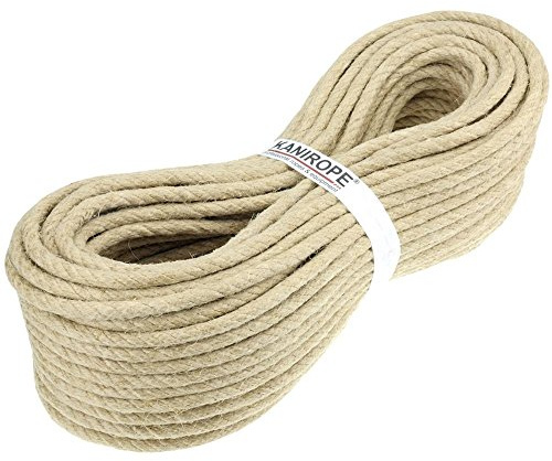 Cáñamo cuerda de 8 mm 30 M 4-Strand trenzado grado A