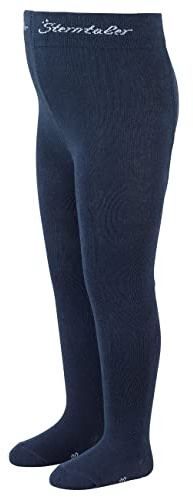 Sterntaler Strumpfhose uni - Baby und Kinder Strumpfhose mit hohem Baumwollanteil (90%) - hautsympathisch - bequeme Passform - pflegeleicht -Babykleidung ab Geburt - Größe 128, Farbe marine