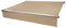 Mendler Elektrische Vollkassetten-Markise T124, 4,5x3m ausfahrbarer Volant - Polyester Creme