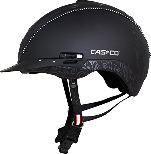 Casco MISTRALL 2 Reithelm schwarz/floral L/XL 60-63cm