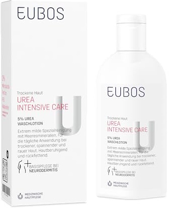 EUBOS Urea 5% lozione detergente per pelle secca, 200 ml