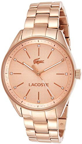 Lacoste Analog Quarzuhr für Damen mit Roségoldfarbenes Edelstahlarmband - 2000899