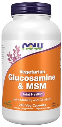 NOW Foods Supplements, Glucosamine & MSM (GreenGrown® Glucosamine), Vegetarian, 240 Veg Capsules