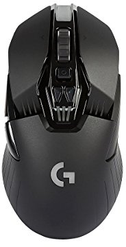 Logitech G900 Chaos Spectrum Wireless Gaming Maus, Kabellose 2.4GHz Verbindung mit USB-Empfänger, 12000 DPI Sensor, RGB-Beleuchtung, 6 Programmierbare Tasten, PC/Mac - Schwarz, Englische Verpackung