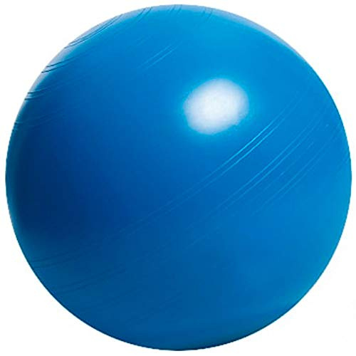 Deuser BLUE BALL, M | Gymnastikball 55 cm | Hochwertiges Ruton-Material | Yoga Ball Belastbar bis 500 kg | ergonomischer Sitzball für Büro | Gymnastikball Schwangerschaft | Fitness Ball
