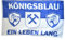 Flaggenfritze Fahne/Flagge Gelsenkirchen - Königsblau EIN Leben lang + gratis Sticker
