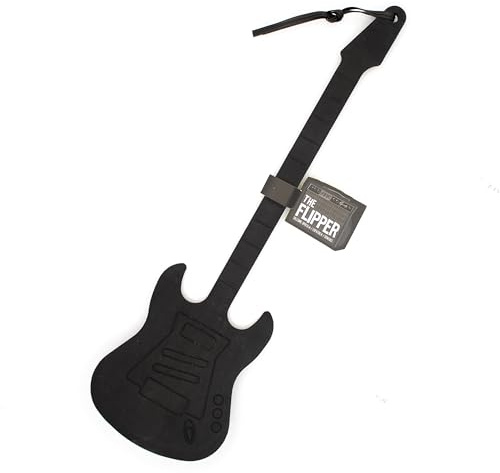 GAMAGO Guitar Spatula Black - Silicone Cooking Spatula, Heat Resistant up to 500 Degrees, Dishwasher Safe, Novelty Kitchen Tool for Musicians, Rock Music Lovers, Cooks, and Adults